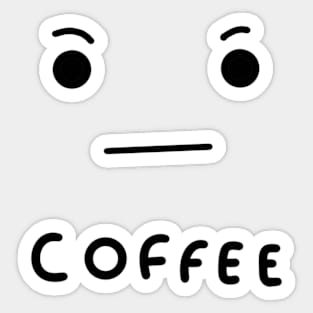 Coffee Face Sticker